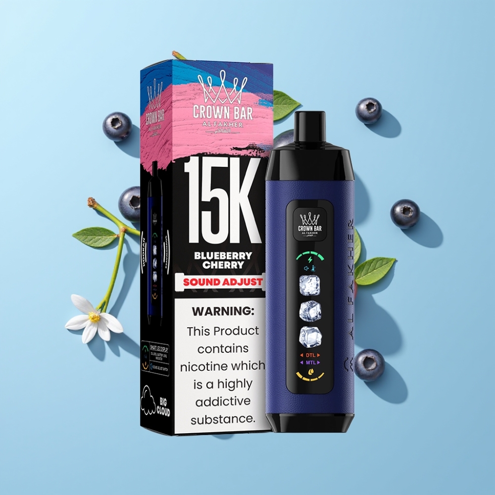 Al Fakher 15k Ice Adjust Clouds Disposable Borovnica Trešnja do 15000 pufova 22ml