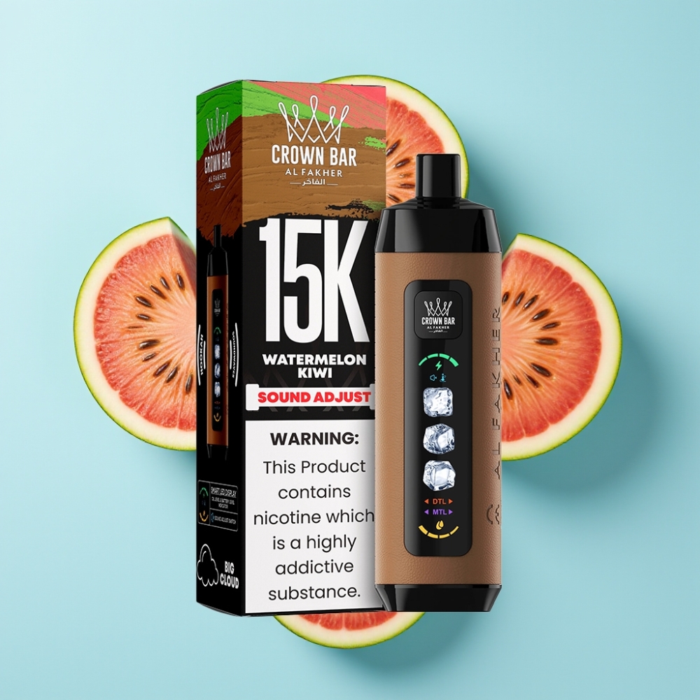 Al Fakher 15k Ice Adjust Clouds Disposable Device Lubenica Kivi 15000 pufova 22ml