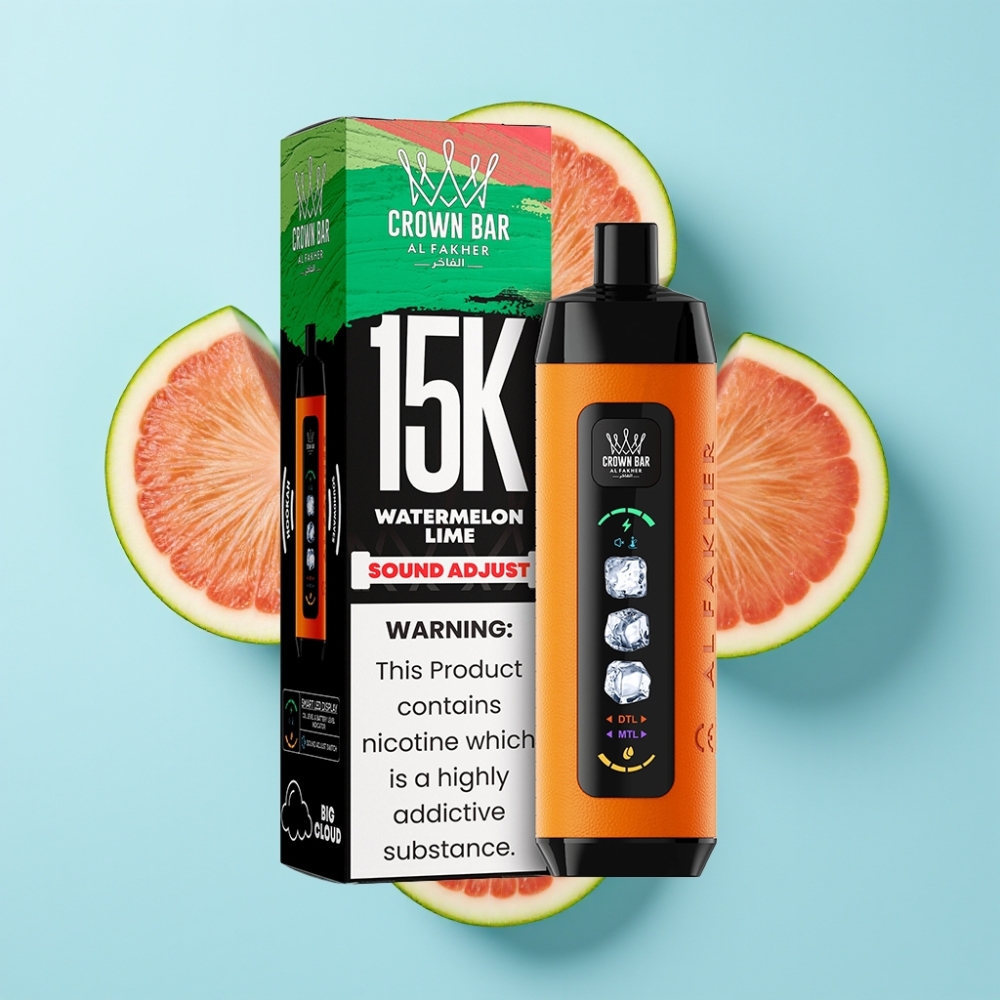 Al Fakher 15k Ice Adjust Clouds Disposable Device Lubenica Limeta 15000 puffs 22ml