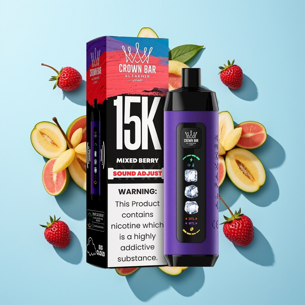 Al Fakher 15k Ice Adjust Clouds Disposable Device Mješovita Bobica 15000 pufova 22ml