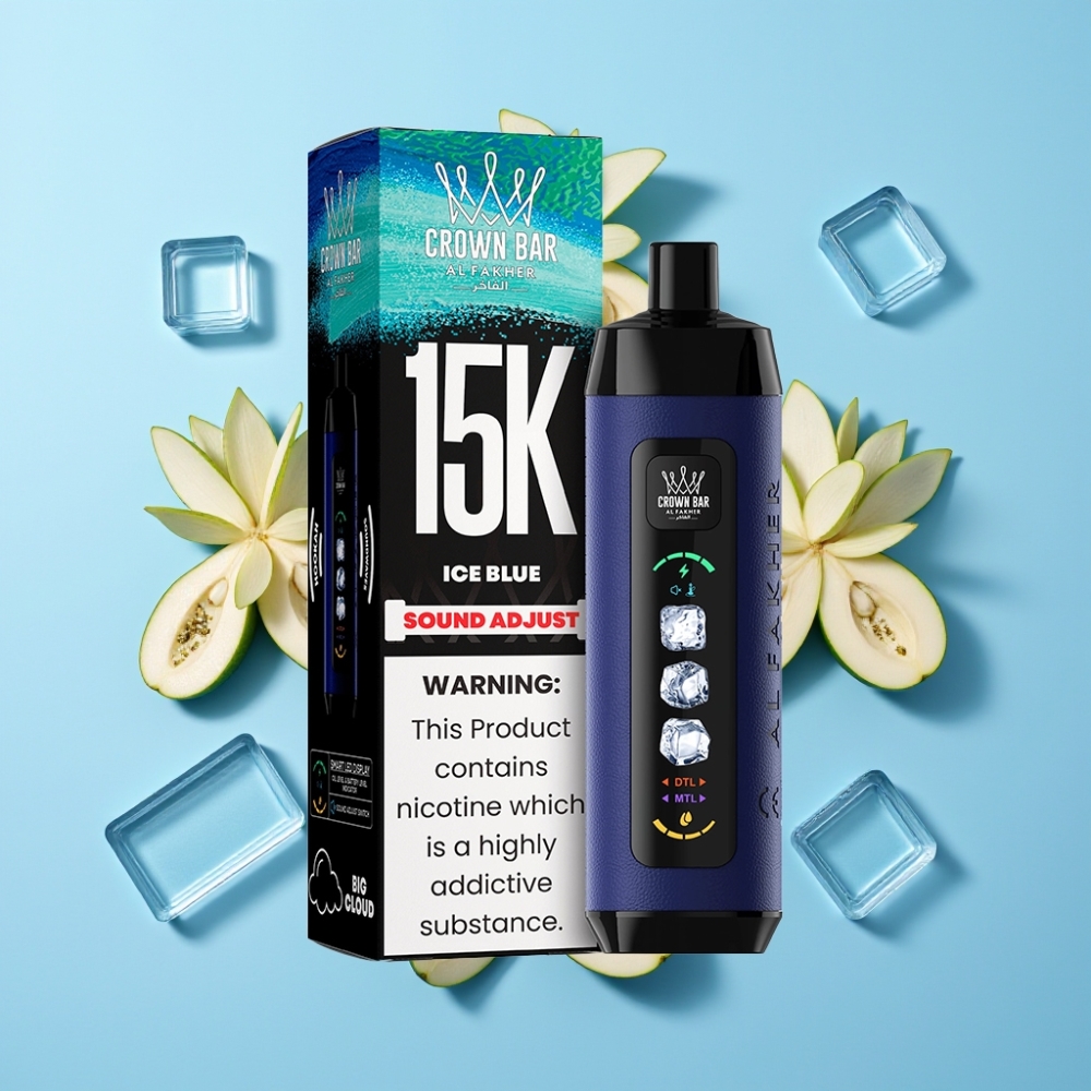 Al Fakher 15k Ice Adjust Clouds Disposable Ledeni Plav 15000 pufova 22ml