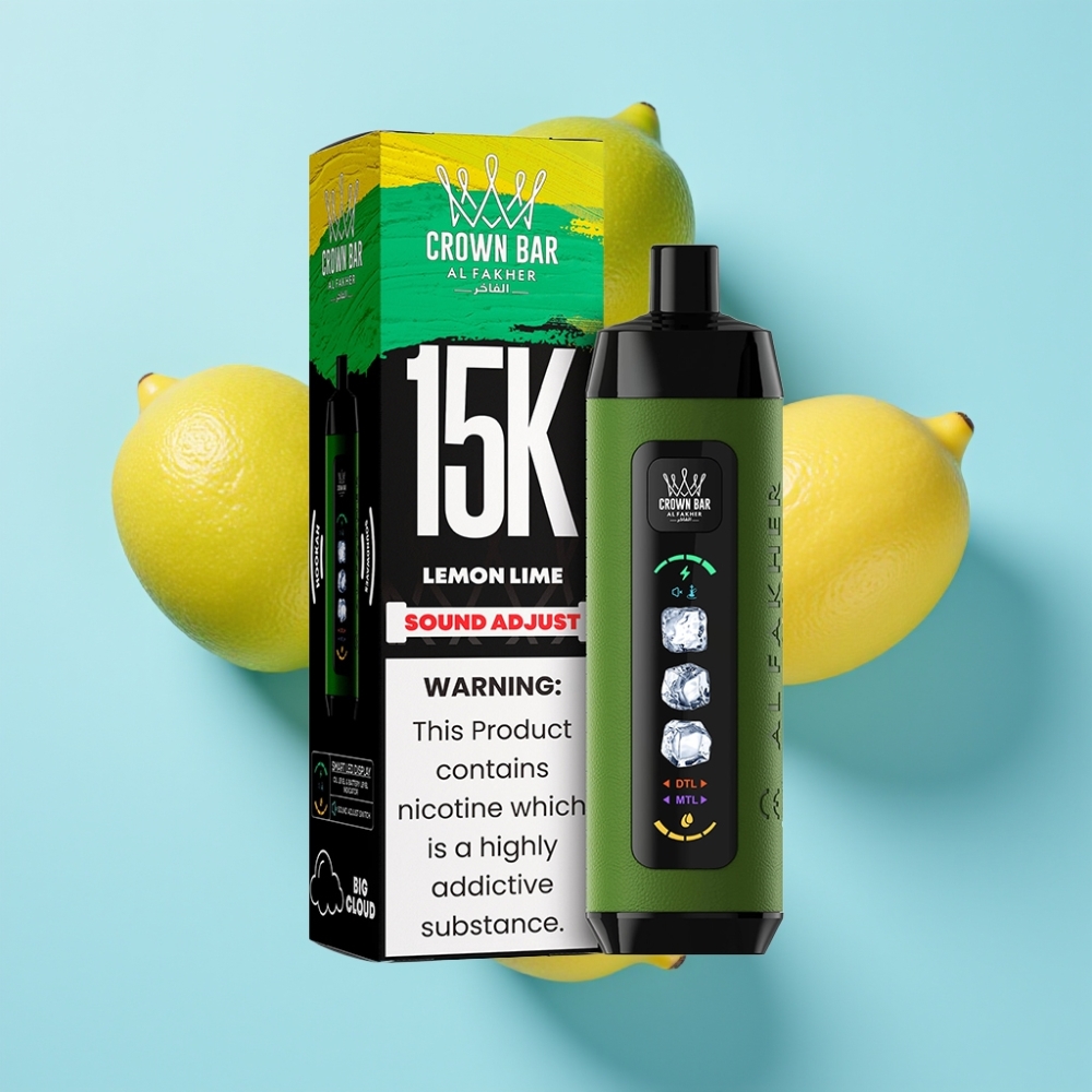 Al Fakher 15k Ice Adjust Clouds Disposable Limeta 15000 pufova 22ml