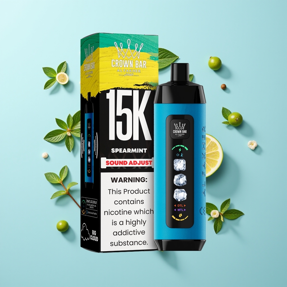 Al Fakher 15k Ice Adjust Clouds Disposable Spearmint 15000 puffs 22ml