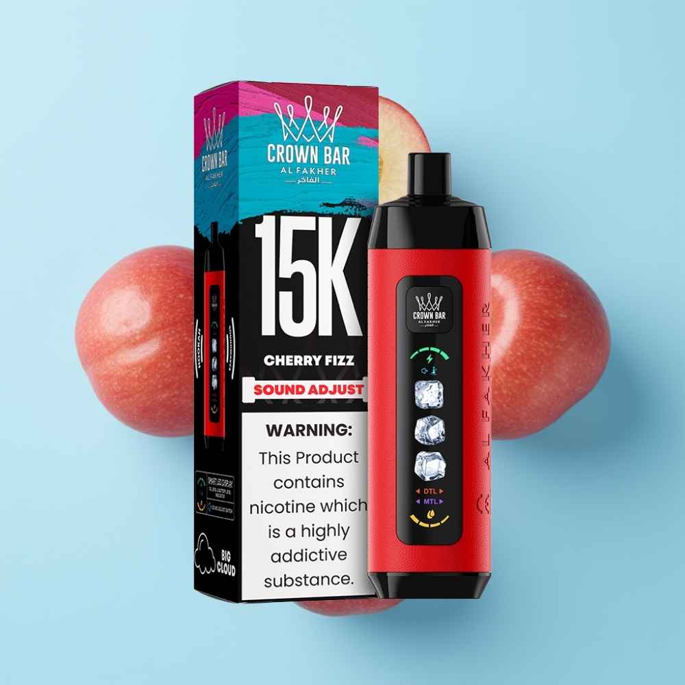 Al Fakher 15k Ice Adjust Clouds Disposable Trešnja Fizz 15000 zvučnih 22ml