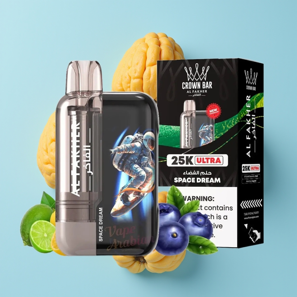 Al Fakher Crown Bar Ultra 25K Disposable Vape Space Dream 22ml 50mg/ml
