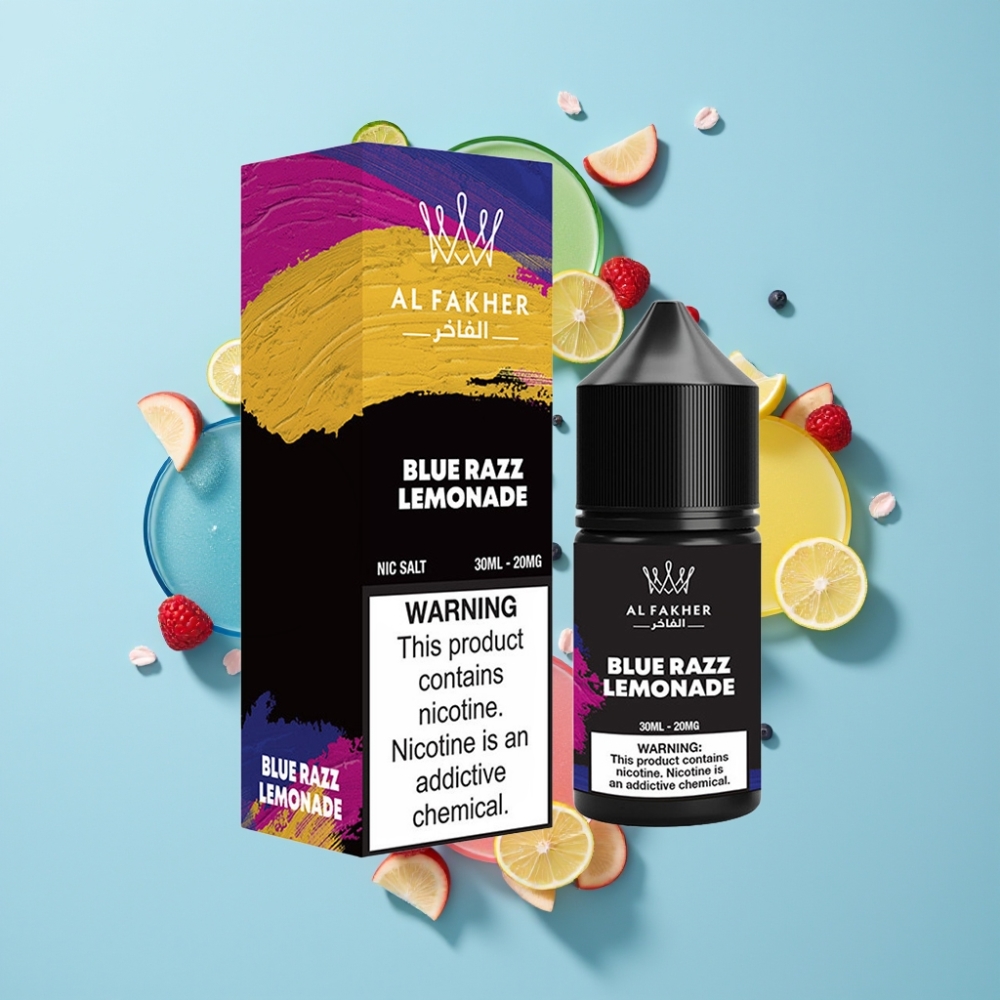AL Fakher Nicotine Salt E-Liquid 30ml Plava Malina Limunada 20MG
