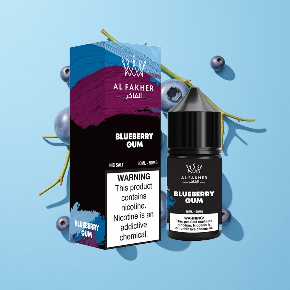 AL Fakher Nicotine Salt E-Liquid Borovnica žvakaća guma 30ml 50mg