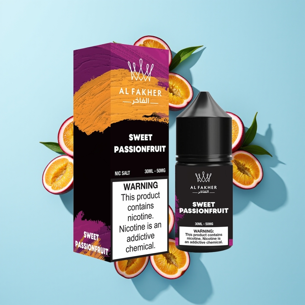 AL Fakher Nicotine Salt E-Liquid Slatka Pasiflora 50MG 30ml