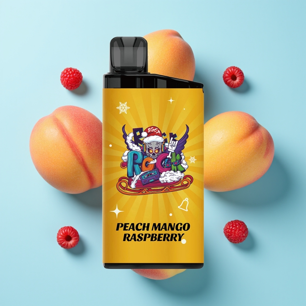 IGET Bar 3500 Puffs Briškasta Mango Malina 1.2 Ohm Mesh Coil