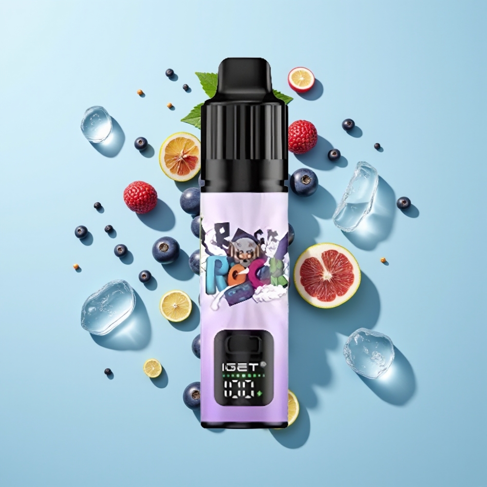 IGET BAR PLUS S3 POD 10000 Puffs Disposable Vape Grožđe Ice 5% 18ml