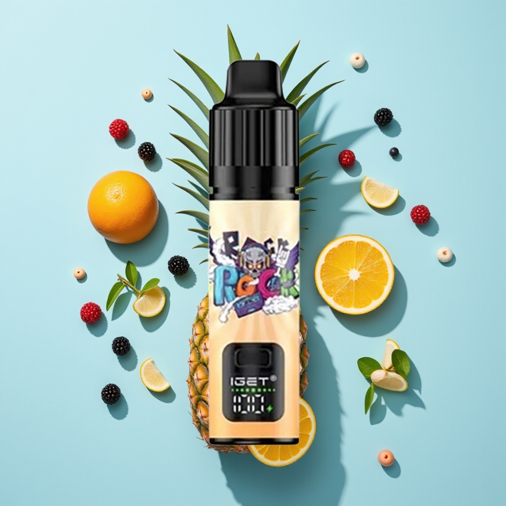 IGET BAR PLUS S3 POD 10000 Puffs Disposable Vape Kupina Ananas Naranča 18 ml
