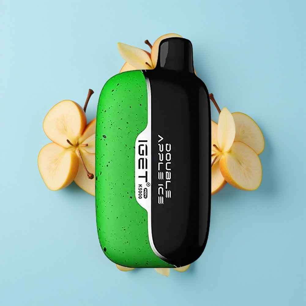 IGET Moon K5000 Puffs Dvostruki Jabuka Led, 5000 Puffs, 81.5 g