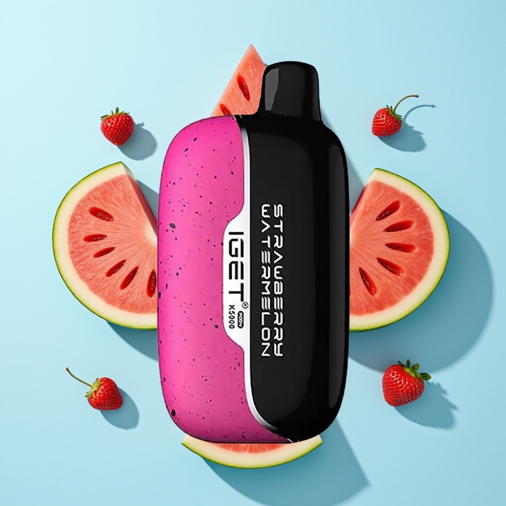 IGET Moon K5000 Puffs Jagoda Lubenica Led, 5000 Puffova, 1.35 Ohm