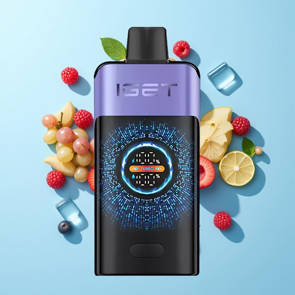 IGET ONE 12000 Puffs Disposable Vape Malina Grožđe Led 2700 mAh