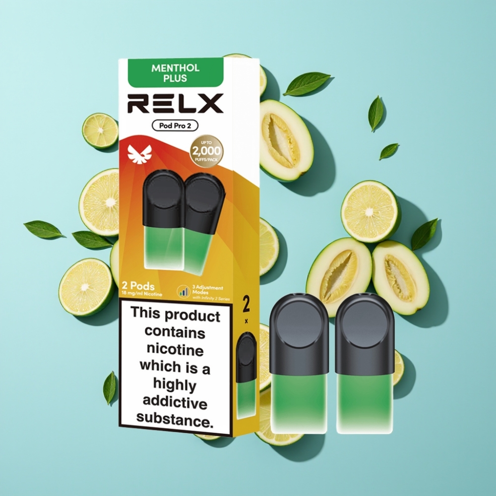 RELX Pod Pro 2 600 pufova 1,8% nikotina Menta-Mentol Plus