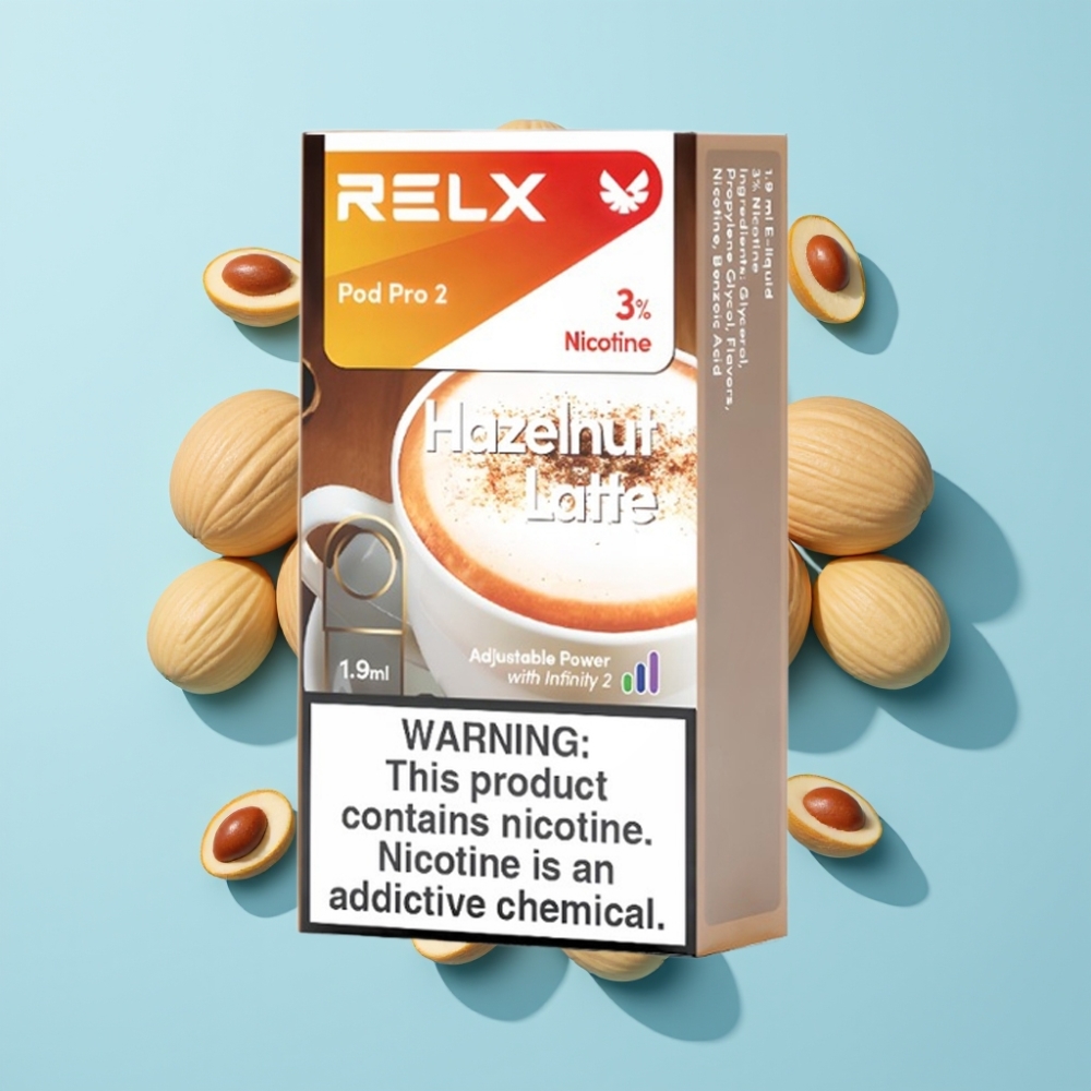 RELX Pod Pro 2 Lješnjak Latte 600 pufova 3% nikotina