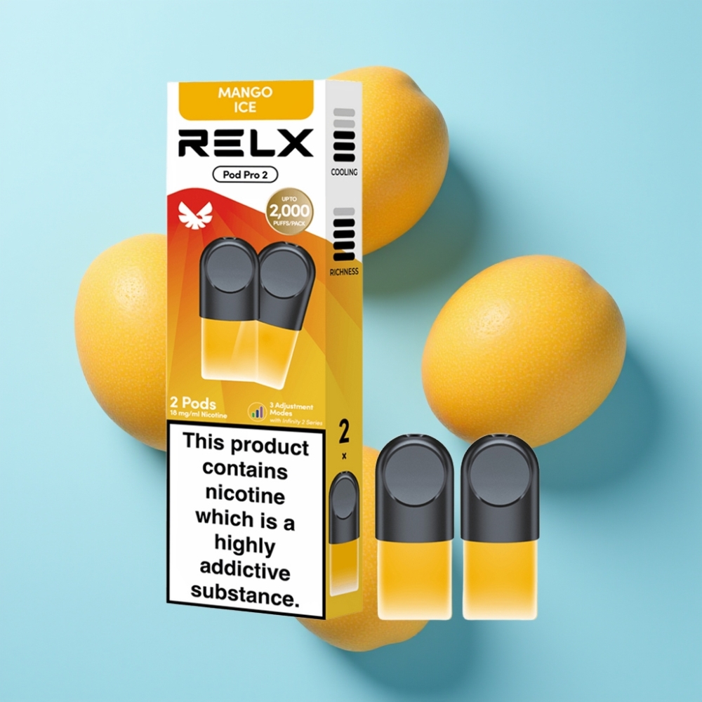 RELX Pod Pro 2 Mango Ice 600 puševa 1,8% nikotina veleprodaja Hrvatska