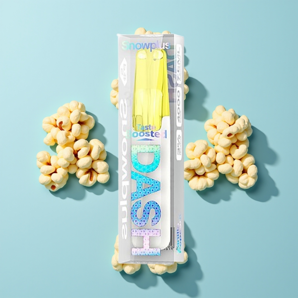 Snowplus Dash 4000 Puffs Jednokratni Uređaj Vanilla Popcorn 7.5 ml
