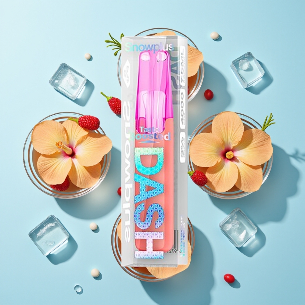 Snowplus Dash 4000 Pufova Hibiscus Ledeni Čaj 7,5 ml