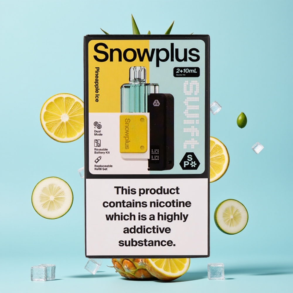 Snowplus Swift 5000 Puffs Prefilled Pod Kit Ananas Led 1000 mAh