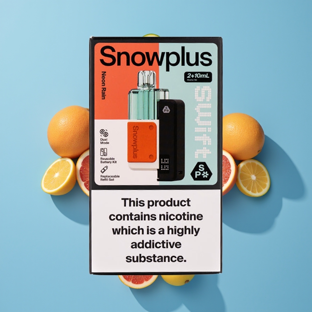 Snowplus Swift 5000 Puffs Prefilled Pod Kit Neon Kiša, 1000 mAh, Dual Mesh