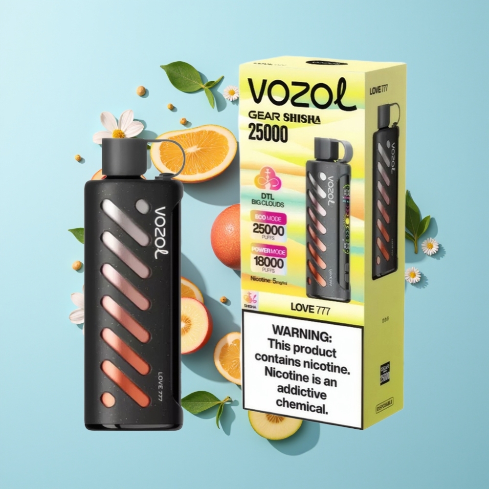 VOZOL Gear Shisha 25000 Puffs 5mg/ml, Love 777 veleprodaja Hrvatska