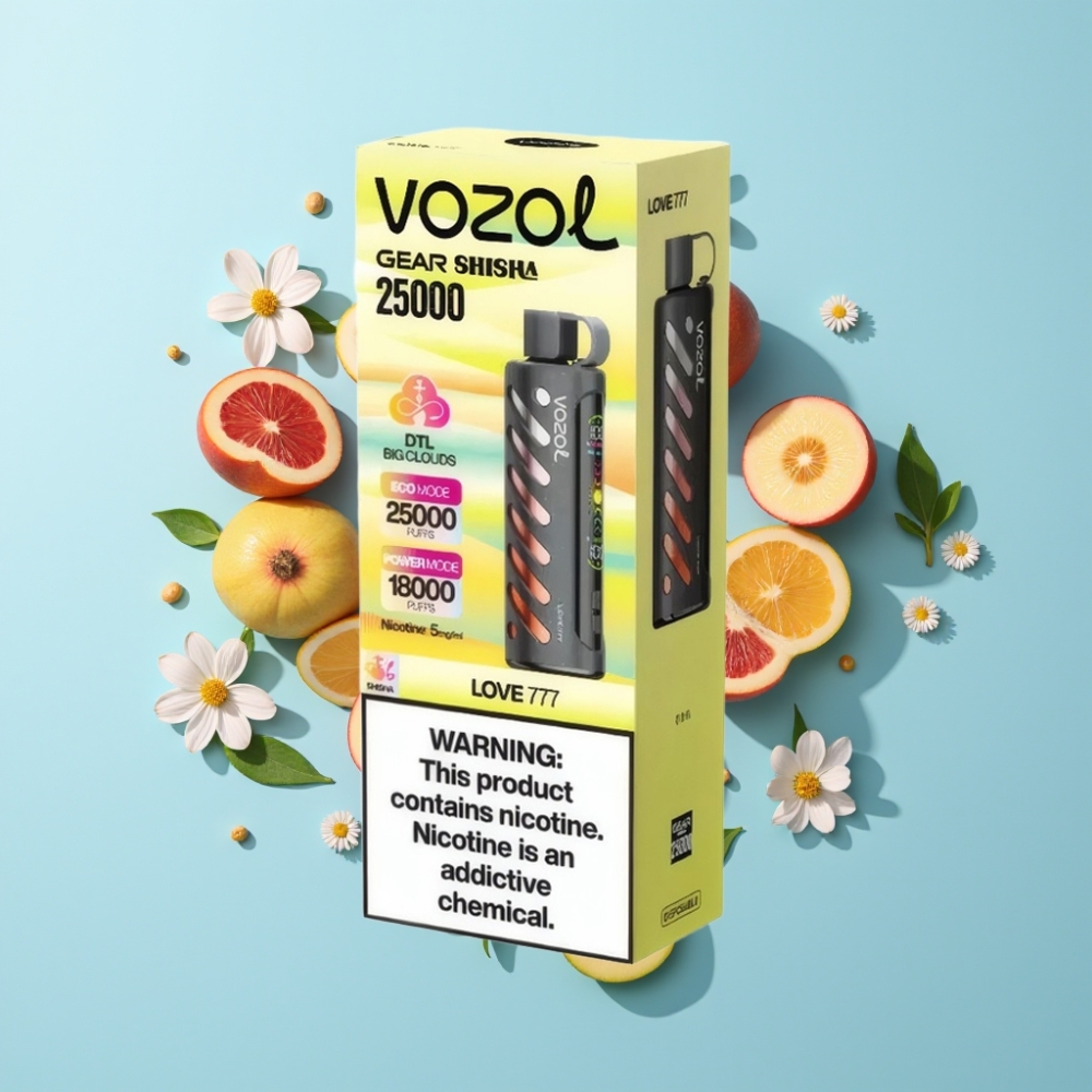 VOZOL Gear Shisha 25000 Puffs 5mg/ml, Love 777 veleprodaja Hrvatska
