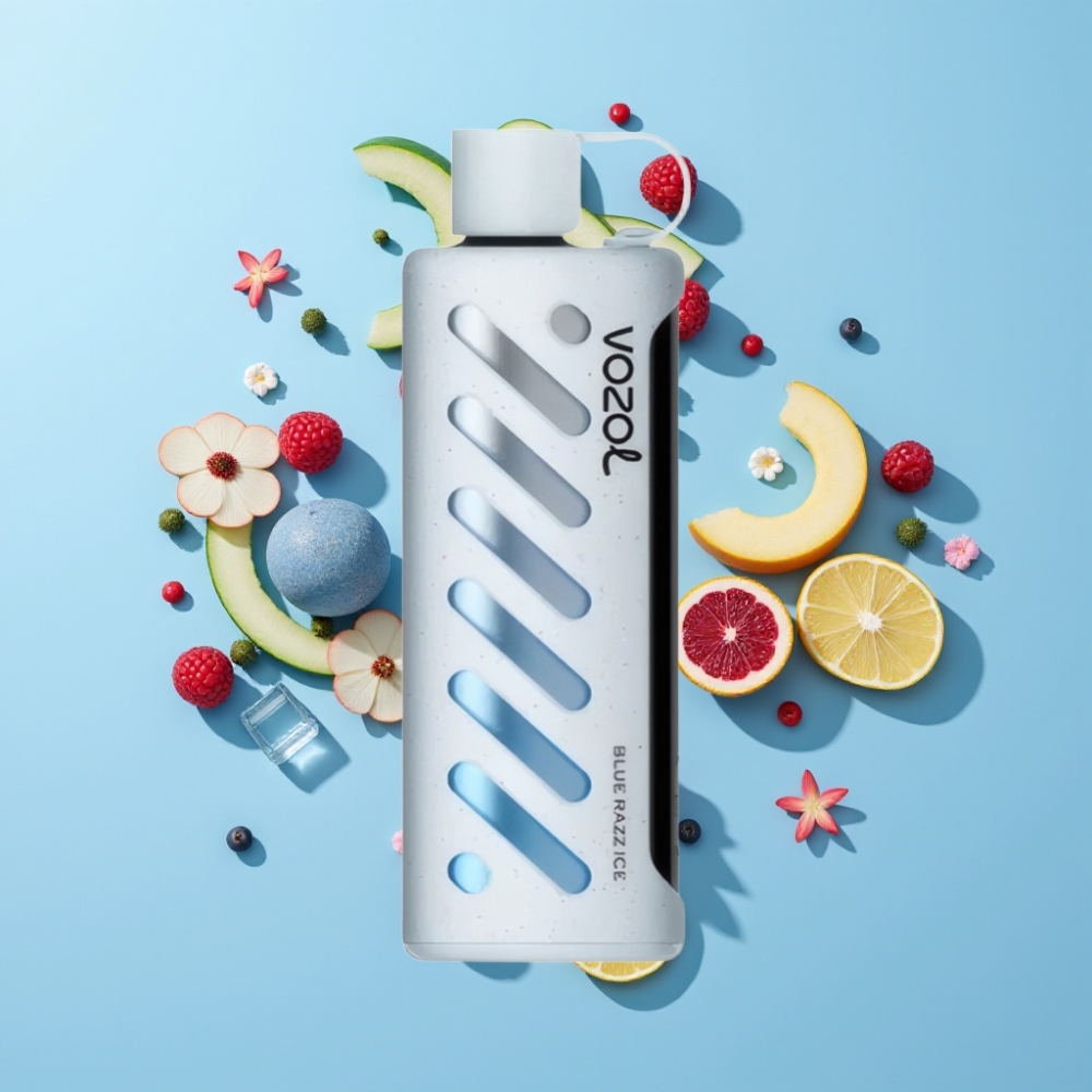 VOZOL Gear Shisha 25000 Puffs Dual Mesh Dual Modes Plavi Razz Ice