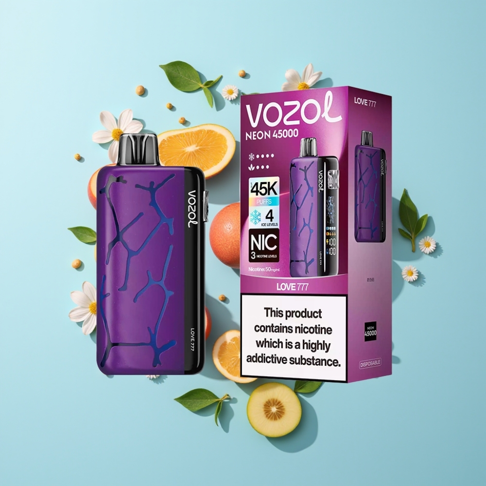 Vozol Neon 45K 45000 Pufova Disposable Vape Love 777 20ml 50mg