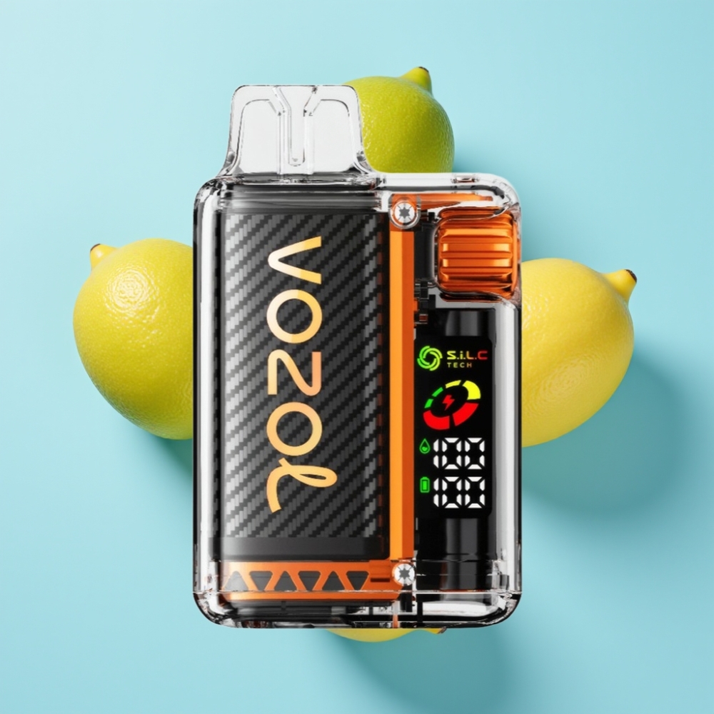 VOZOL Vista 20000 Puffs Limeta Limun OLED ekran, S.i.L.C Tech Dual Mesh Coil