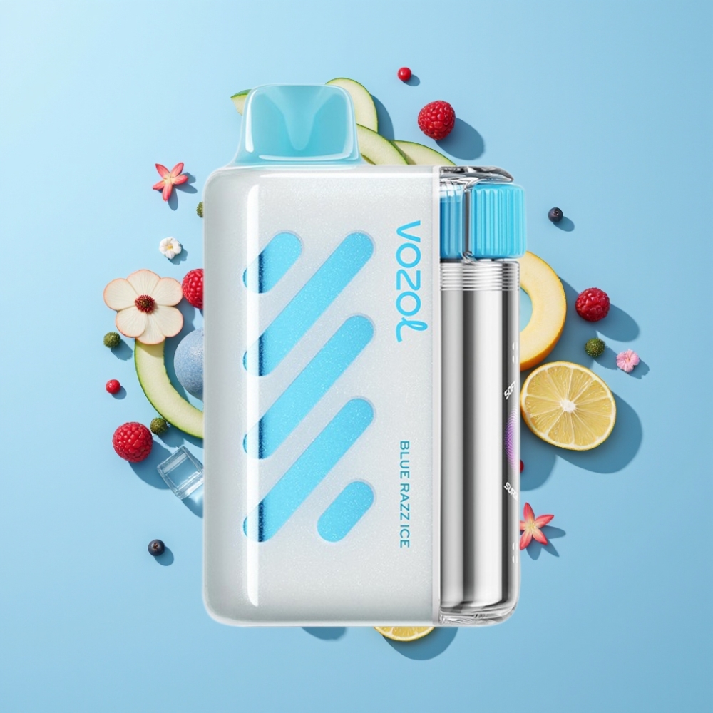 VOZOL VISTA 40000 Pufova Jednokratna Vape Plavi Razz Led, 1000mAh