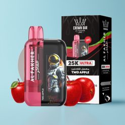 Al Fakher Crown Bar Ultra 25K Disposable Vape Dvije Jabuke 22ml 50mg/ml