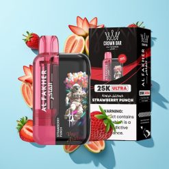 Al Fakher Crown Bar Ultra 25K Disposable Vape Jagoda Punch – 22ml, 50mg/ml