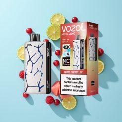 Vozol Neon 45K 45000 Puffova Disposable Vape Jagoda Trešnja Limeta s 800mAh