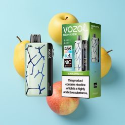 Vozol Neon 45K 45000 Puffs Disposable Vape Kisela Jabuka Led Mesh coil