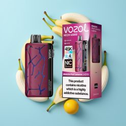 Vozol Neon 45K 45000 Puffs Disposable Vape Zmajevo voće Banana Trešnja s 20ml i Mesh coil